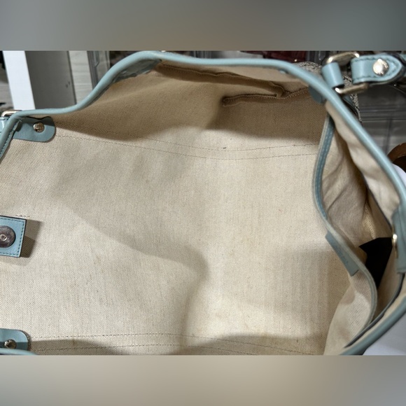 Gucci Beige and Teal Women's Tote Bag Authentic Large . - Picture 11 of 11